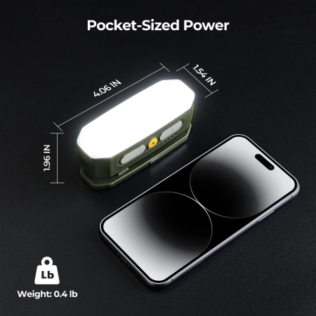 BougeRV Movable Area Light lampa kempingowa LED 380 lm, 3200 mAh, IP65 - czujnik ruchu
