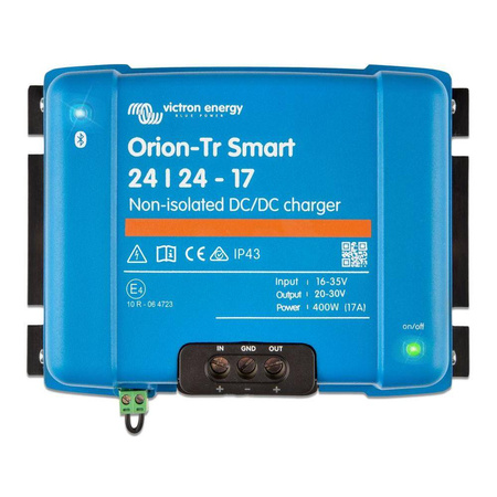 Victron Orion-Tr Smart 24/24-17A (400W) nieizolowana ładowarka DC-DC, Bluetooth, kamper
