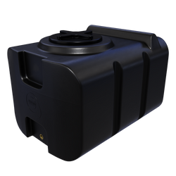 Prostokątny pojemnik 100 l UHPLAST czarny