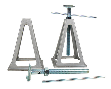 Podpory podnośnikowe/podpory przyczepy kempingowej Carbest aluminiowe, 2 sztuki