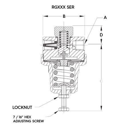 REGO RG175C3 Cryogenic Regulator 3/8” F.NPT Pre-Set to 125 PSIG