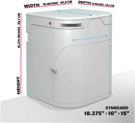 OGO Origin Compact Toaleta Kompostująca Elektryczna Mieszadło Frakcji Stałej v5