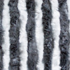Chenille curtain white/grey - 56 x 200 cm