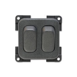 Double single-pole diverter switch - grey