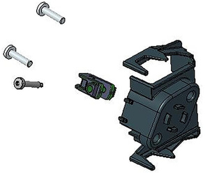 Complete plug connector for Combi D