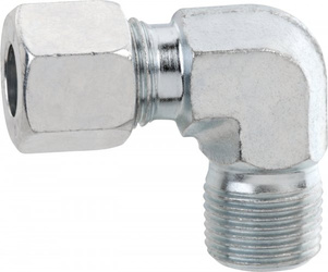 Śrubunek kątowy RVS 10 x R1/4 zew.