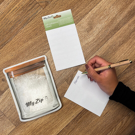 MyZip White Bag Labels 15g