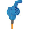 Extension Cable Camping CEE-CEE/Schuko, 1.5 m orange