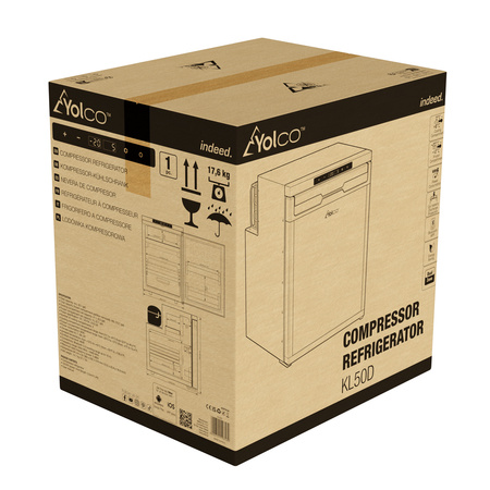 Lodówka kompresorowa Yolco KL50D do zabudowy
