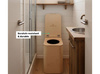 Stationary composting indoor toilets TROBOLO SilvaBlœm (natural)