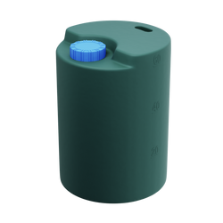 Cylindryczny pionowy pojemnik 60 l UHPLAST zielony