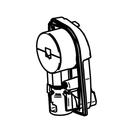 End Plate Left Incl. Crank Thule 4200, Anthracite