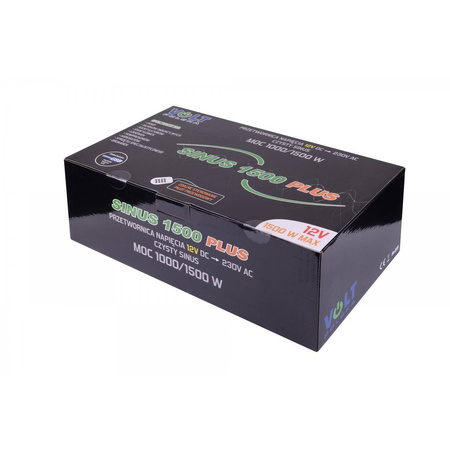 Przetwornica napięcia SINUS PLUS 1500 12/230V (1000/1500 W) + pilot