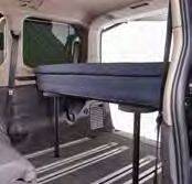 Łóżko modularne dla VW T7 Multivan, 2020x1300x75 mm, antracyt