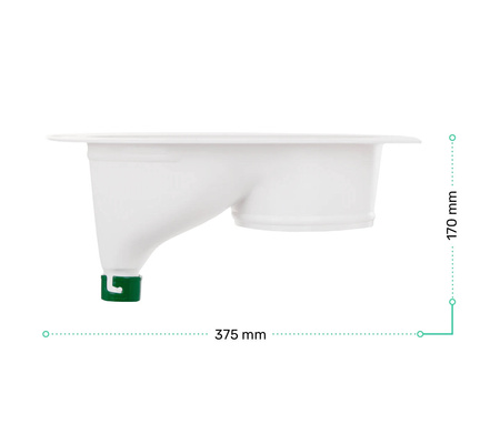 TROBOLO separator moczu biały - wkład do toalety kompostującej DIY