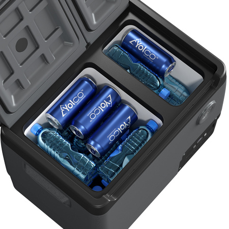 Yolco przenośna lodówka kompresorowa DX40 39 l, dwustrefowa, Space Grey