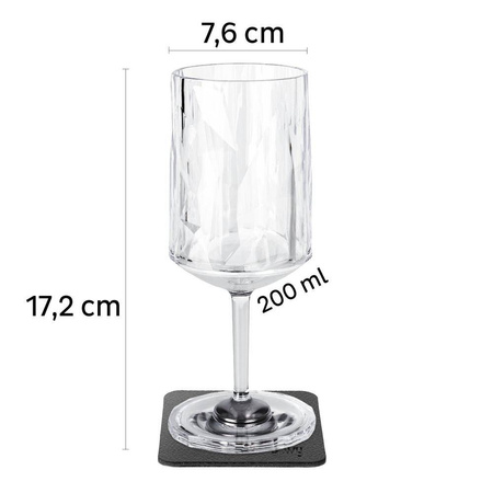 Plastikowy magnetyczny kieliszek do wina