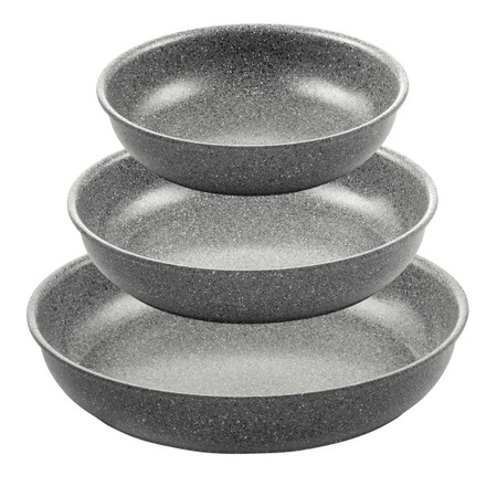 Patelnia Torre M 24cm szara plamka aluminium bez uchwytu