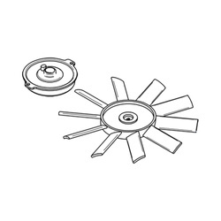 Silnik z wentylatorem Thule Vent 12V