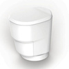 Clesana C1 waterless sealing toilet with round base - seals waste in film bags, 12 V, for motorhomes and caravans