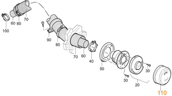 Osłona gniazdka ściennego CW Marine kremowo-biała