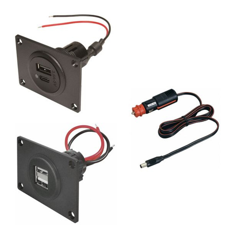 PRO CAR Power Recessed Socket USB