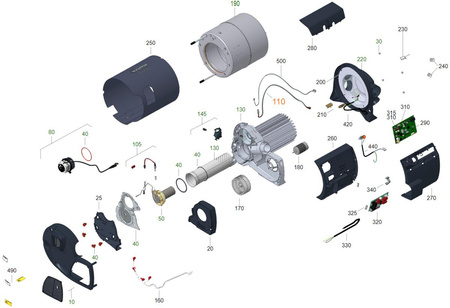Wiązka przewodów świecy żarowej dla Combi D