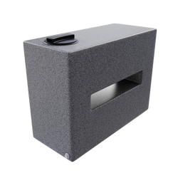 Prostokątny pionowy pojemnik do kampera 150 l UHPLAST marmurowy