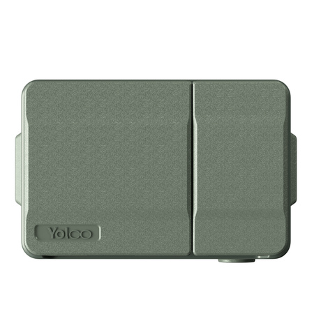Yolco przenośna lodówka kompresorowa DX40 39 l, dwustrefowa, pistacjowa