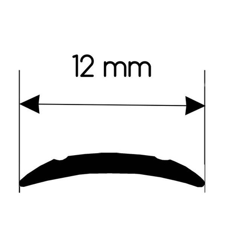 Red screw cover profile 200 m