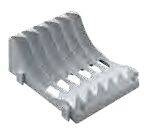 Caravan Kitchen Plug-in system: plate holder low height, white