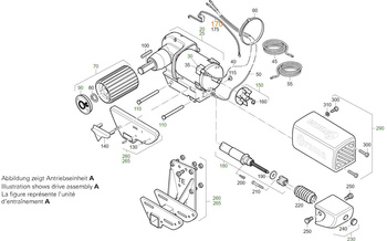 Zespół wrzeciona kablowego A dla Mover TE/H TE/SE R/H SE R/TE R/H TE R/TE R4/SE/H SE