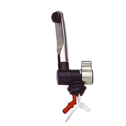 Comet Bateria jednouchwytowa London czarna, składana wylewka 150 mm, do 1,5 bar - kamper