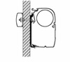 Thule flat adapter 4.00 m for Omnistor 4900, 5200, 8000 wall awnings - 308042