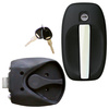 Complete lock 1122 black with chrome handle