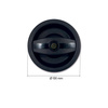 Black external handle for Europa lock right
