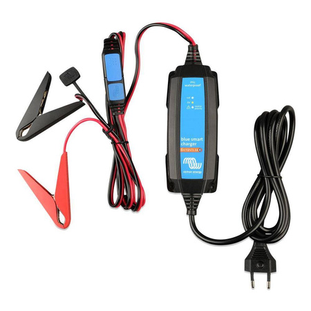 Blue Smart IP65 Charger 6V/12V-1.1 + DC connector BS 1363 plug (UK) w. Bluetooth