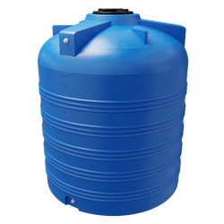 Cylindryczny pionowy pojemnik 3000 l UHPLAST niebieski