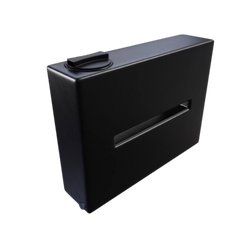 Prostokątny pionowy pojemnik do kampera 80 l UHPLAST czarny