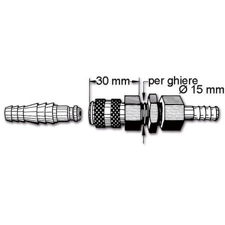 Water quick coupling