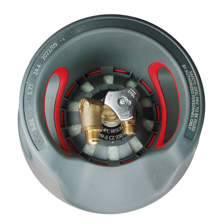 GasBank DUO 7,5 kg Light Composite Caravan Bottle with inlet and outlet, no level gauge