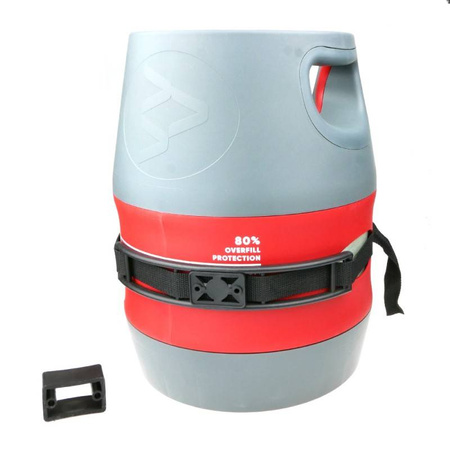 Pas obejma do butli gazowej z uchwytem mocującym (bez wkrętów)