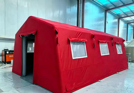 Inflatable emergency tent 600 x 400 x 280 cm, red