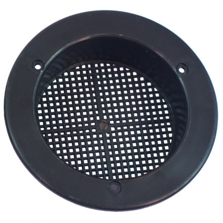 Wywietrznik dachowy grzybkowy 110 czarny UV z siatką Knorz