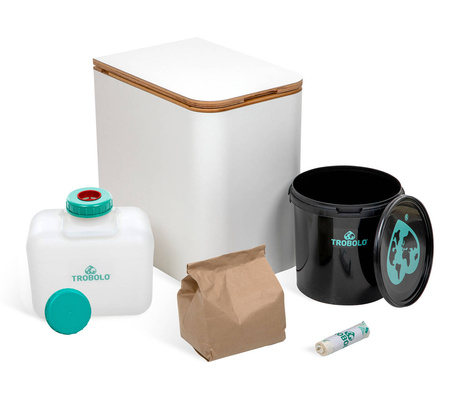 Stationary composting indoor toilets TROBOLO SilvaBlœm (white)