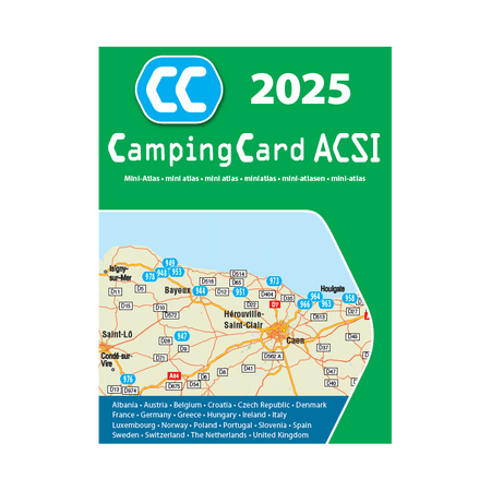 Karta rabatowa ACSI CampingCard 2025 z przewodnikami (ang)