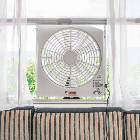 Fiamma Turbo Kit wentylator 12 V - okno dachowe od 40 x 40 do 50 x 70 cm