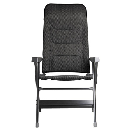 Brunner Rebel Pro S camping chair dark grey - aluminium, 5-position backrest, 3D fabric, 150 kg load