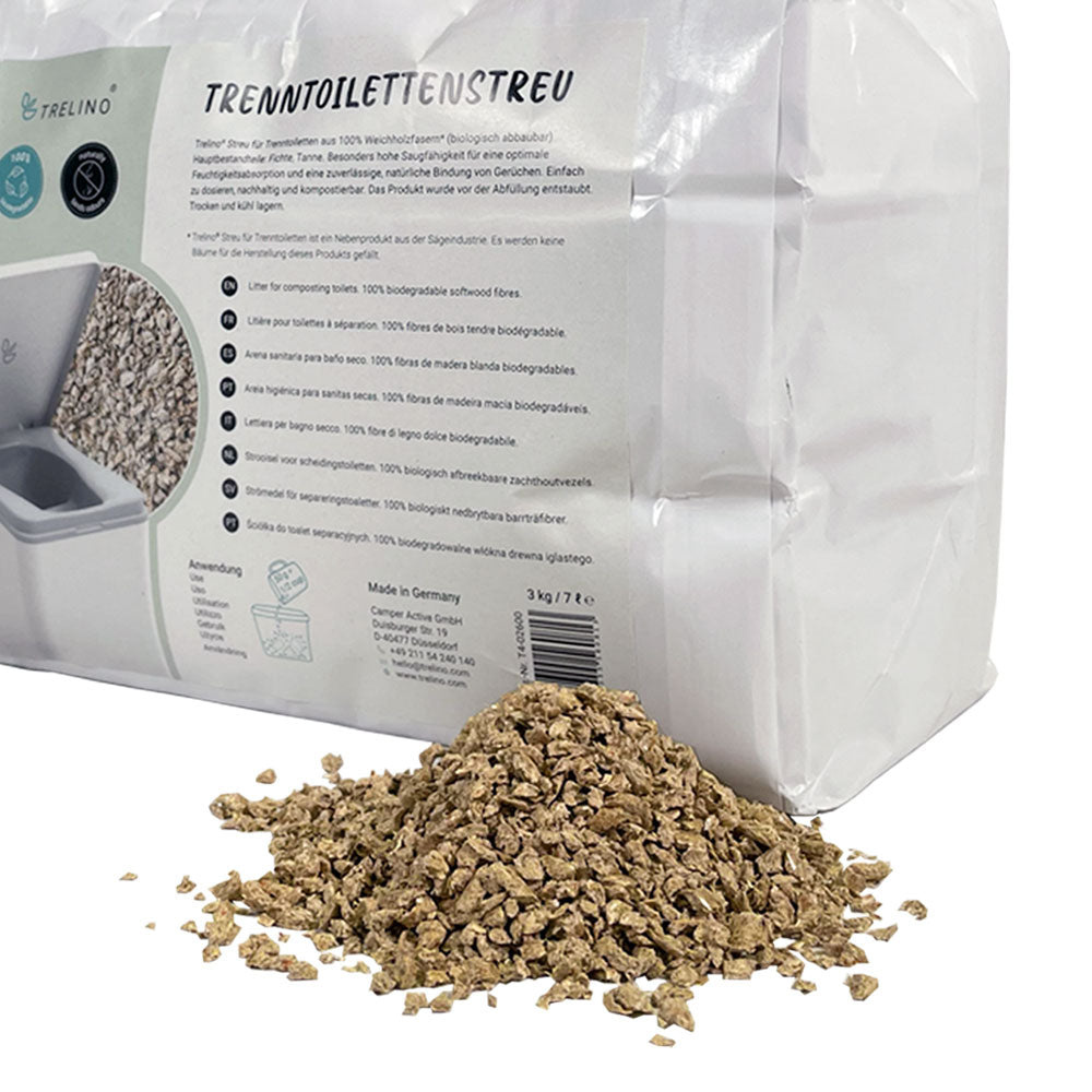 Trelino softwood fibre litter 7 l, photo 2