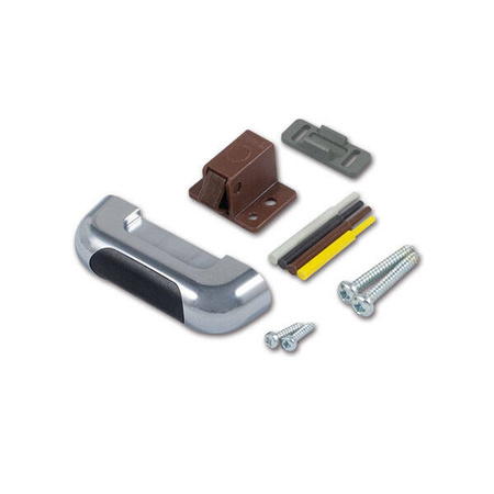 Chrome-plated complete door lock